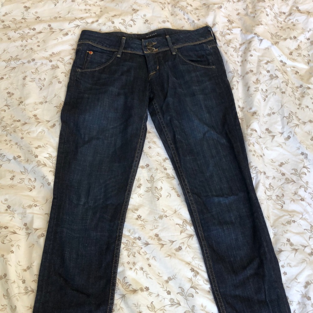 Low rise dark blue Hudson Jeans